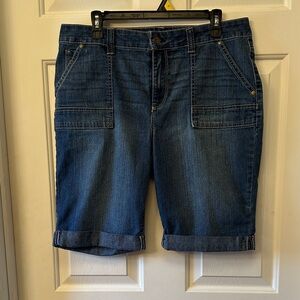 Gloria Vanderbilt Bermuda Denim Shorts